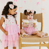 Ditsy Floral Short Sleeve Tutu Bodysuit
