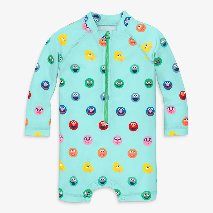 Baby Sesame Street one-piece rash guard