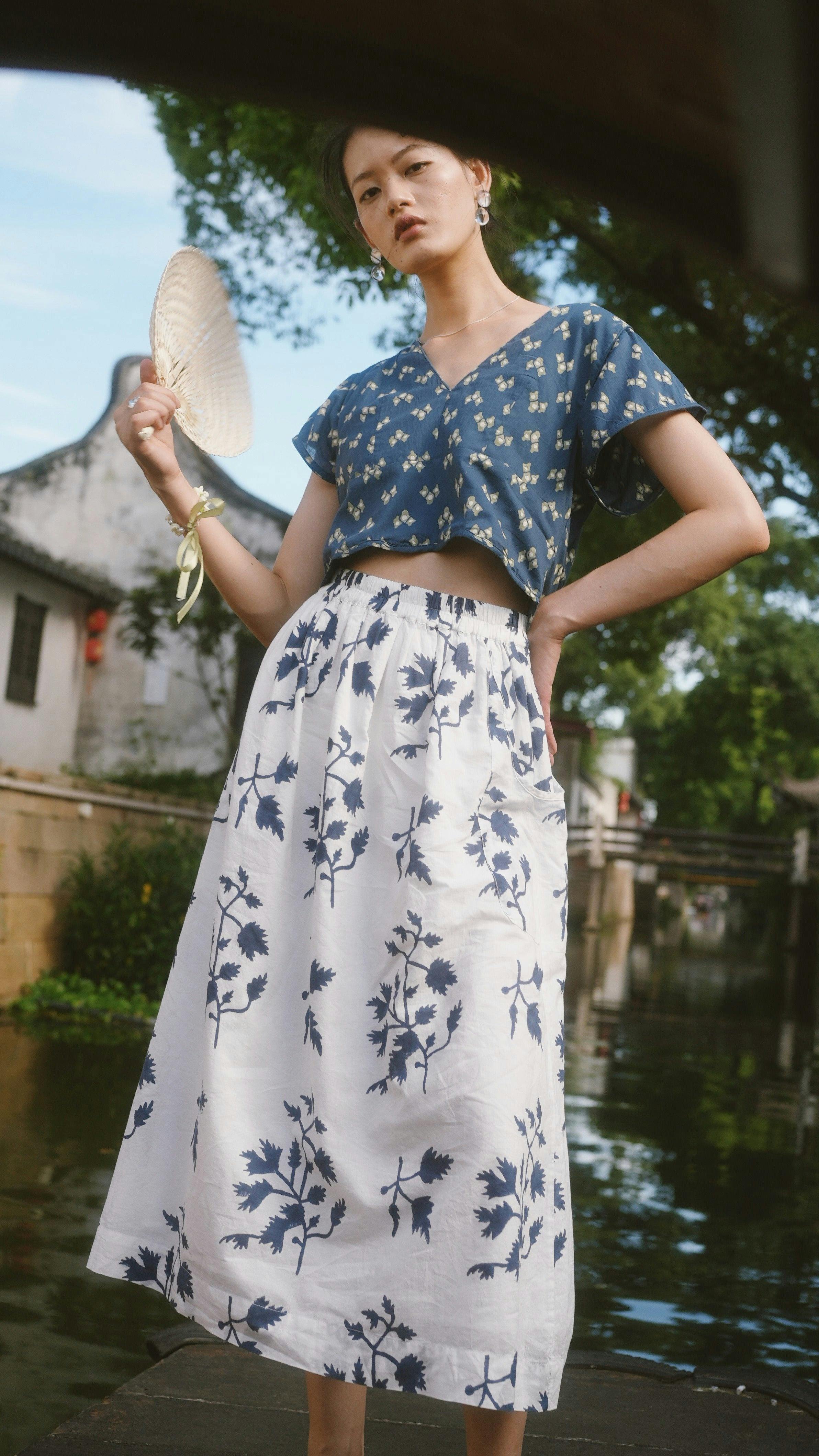 Verona Skirt in Summer Fig
