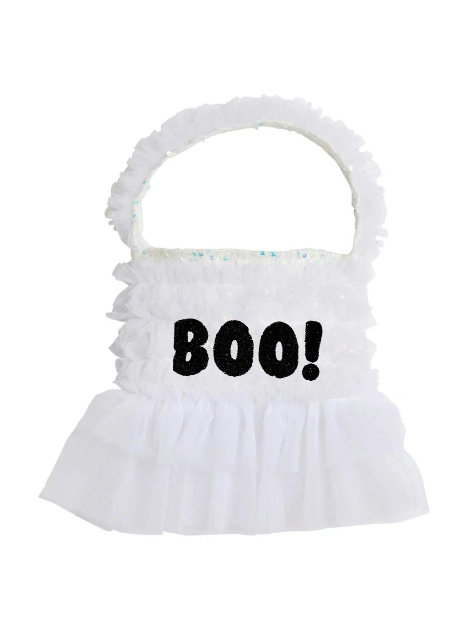 White BOO! Handbag For Girls