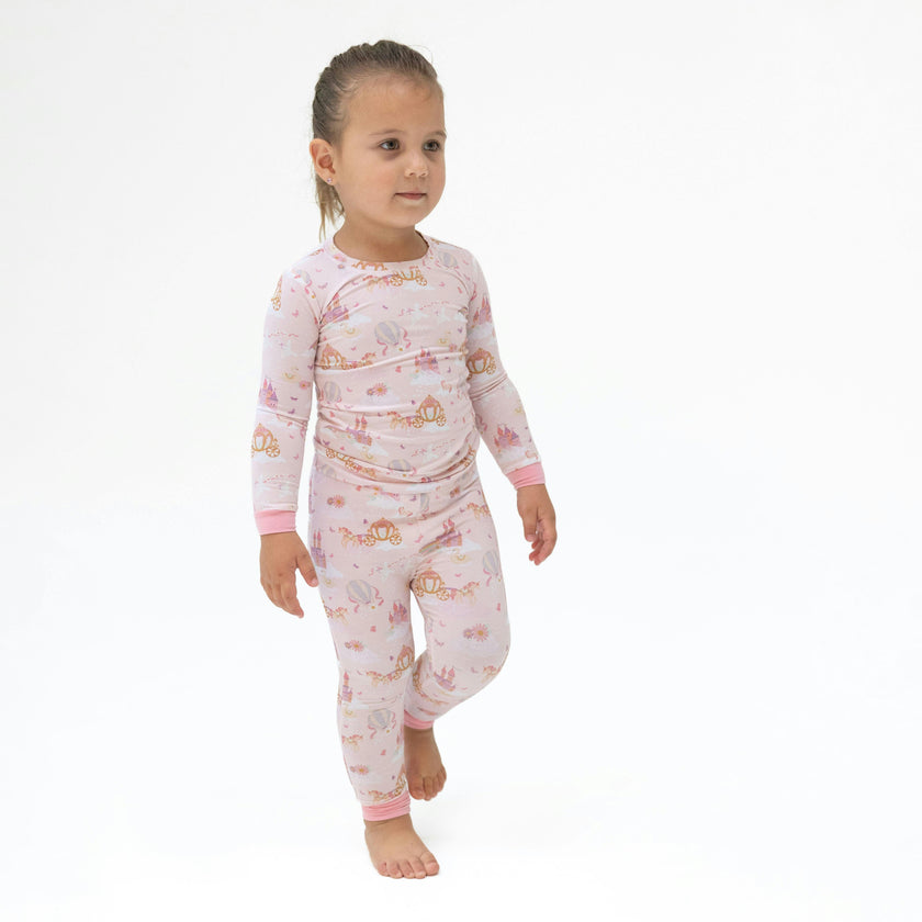 Princess Unicorns and Castle - Long Sleeve Loungewear Set