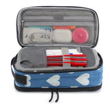 Oz Daypack Backpack with Doodle Large Pencil Case in Denim Heart