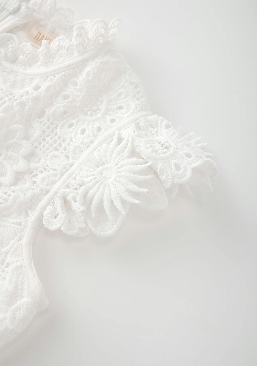Lucinda Embroidered Mini Dress
