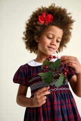 Smocked Girls Dress Kelly