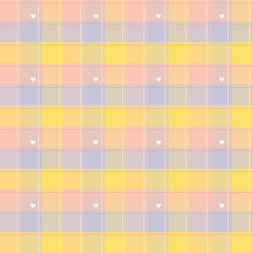 Midi Skirt in Pastel Plaid