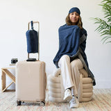 Reversible Solid Throw Set