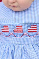 Smocked Apron Bubble - Flags