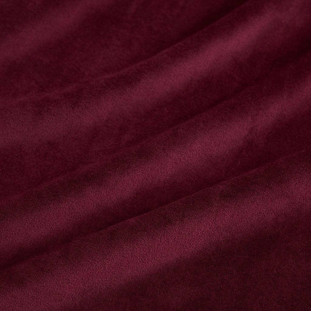 Cranberry Velour Bow Babydoll Dress