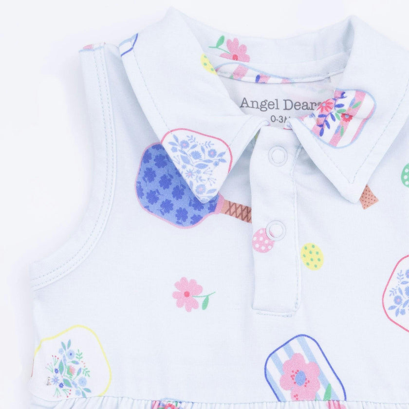 Floral Pickleball - Polo Tennis Dress