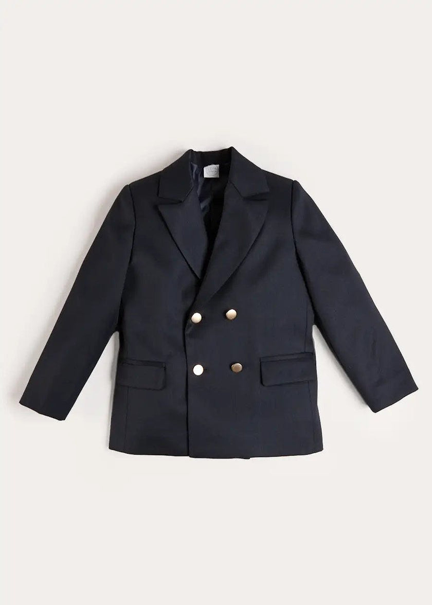 Double Breasted Blazer Jacket in Navy (4-10yrs)