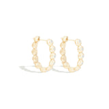 Evolve Oval Hoop Earring - Diamond