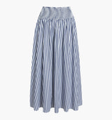 The Delphine Nap Skirt - Navy Stripe