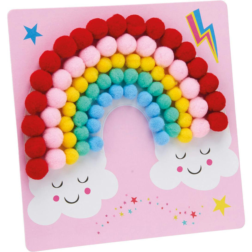 Rainbow Fairy Pom Pom Art