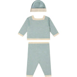 BONPOINT Joe Knit Baby Set With Beanie - Bleu