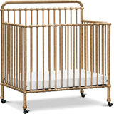 Winston 4-In-1 Convertible Mini Crib in Vintage Gold