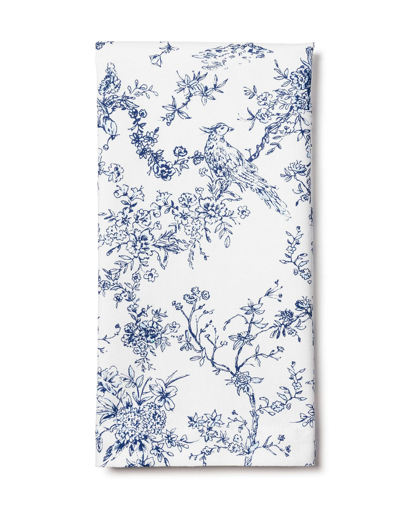 Navy French Ticking & Timeless Toile Napkin Bundle
