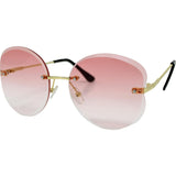 Pink Frameless Sunglasses