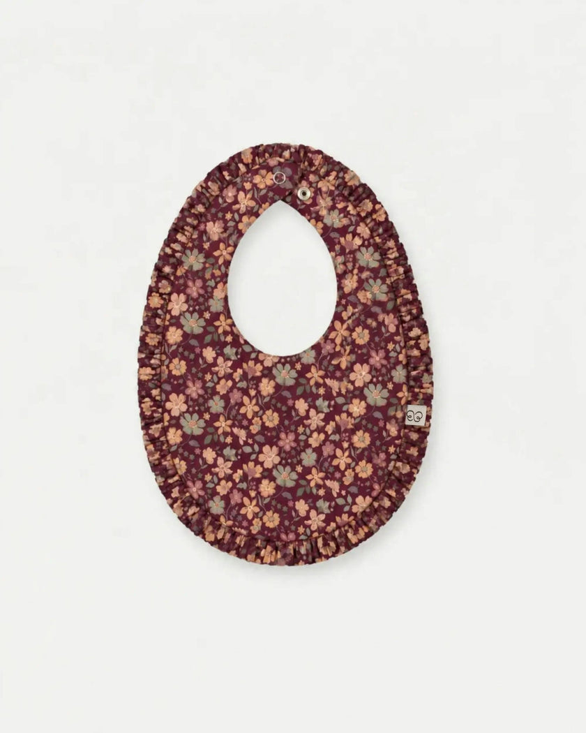 Bib - Garden Flowers Plum