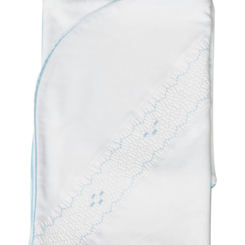 Nella Smocked Boy Blanket Blue Smocked