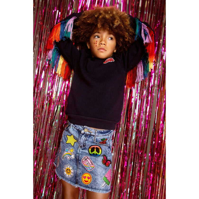 All About The Patch Denim Skirt