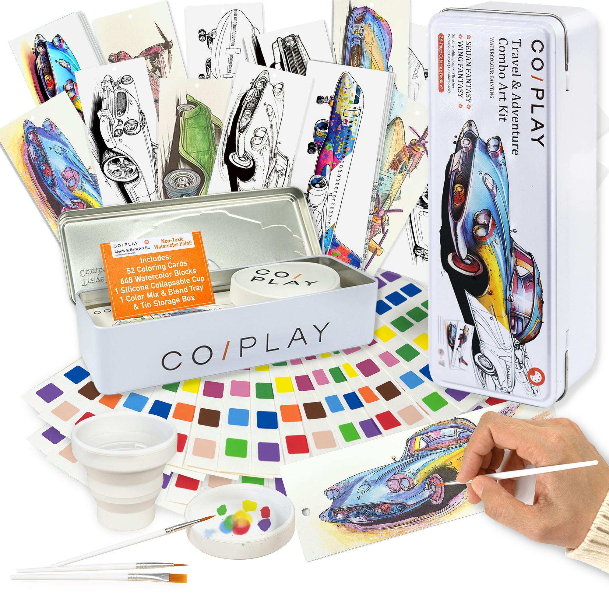 COIPLAY: Watercolor Art Kit - Travel & Adventure