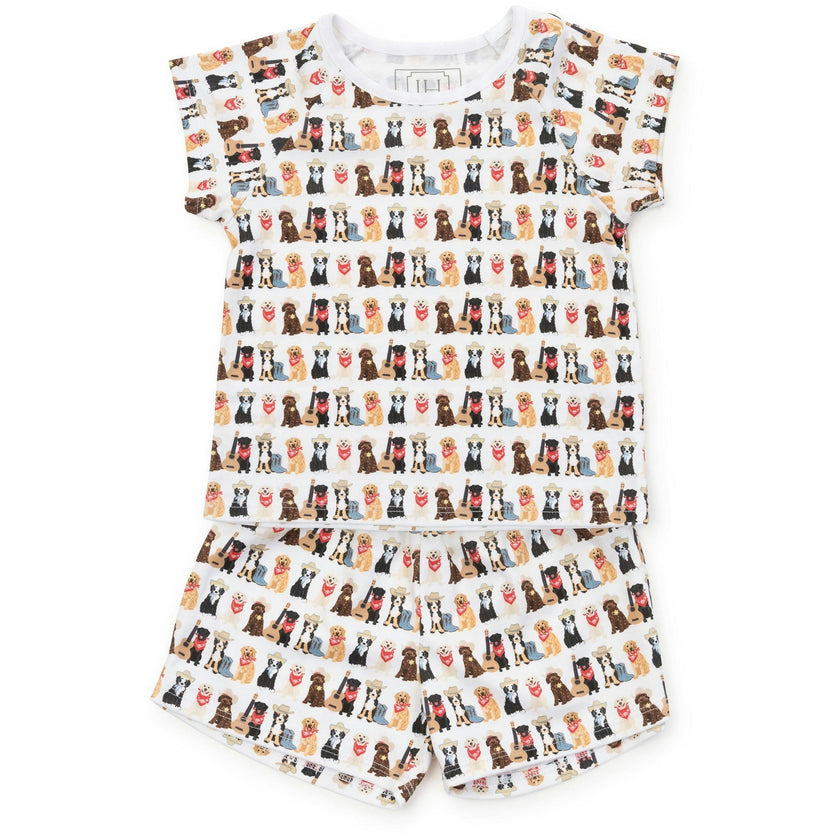 Emery Girls' Short Set - Western Pups