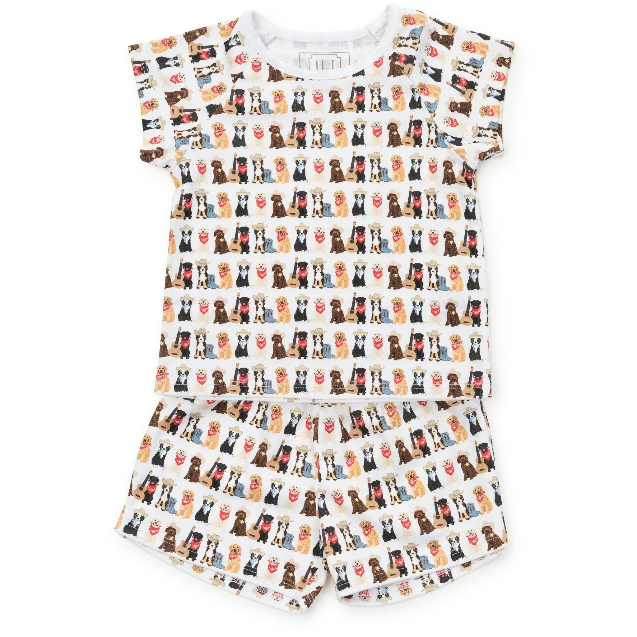 Emery Girls' Short Set - Western Pups