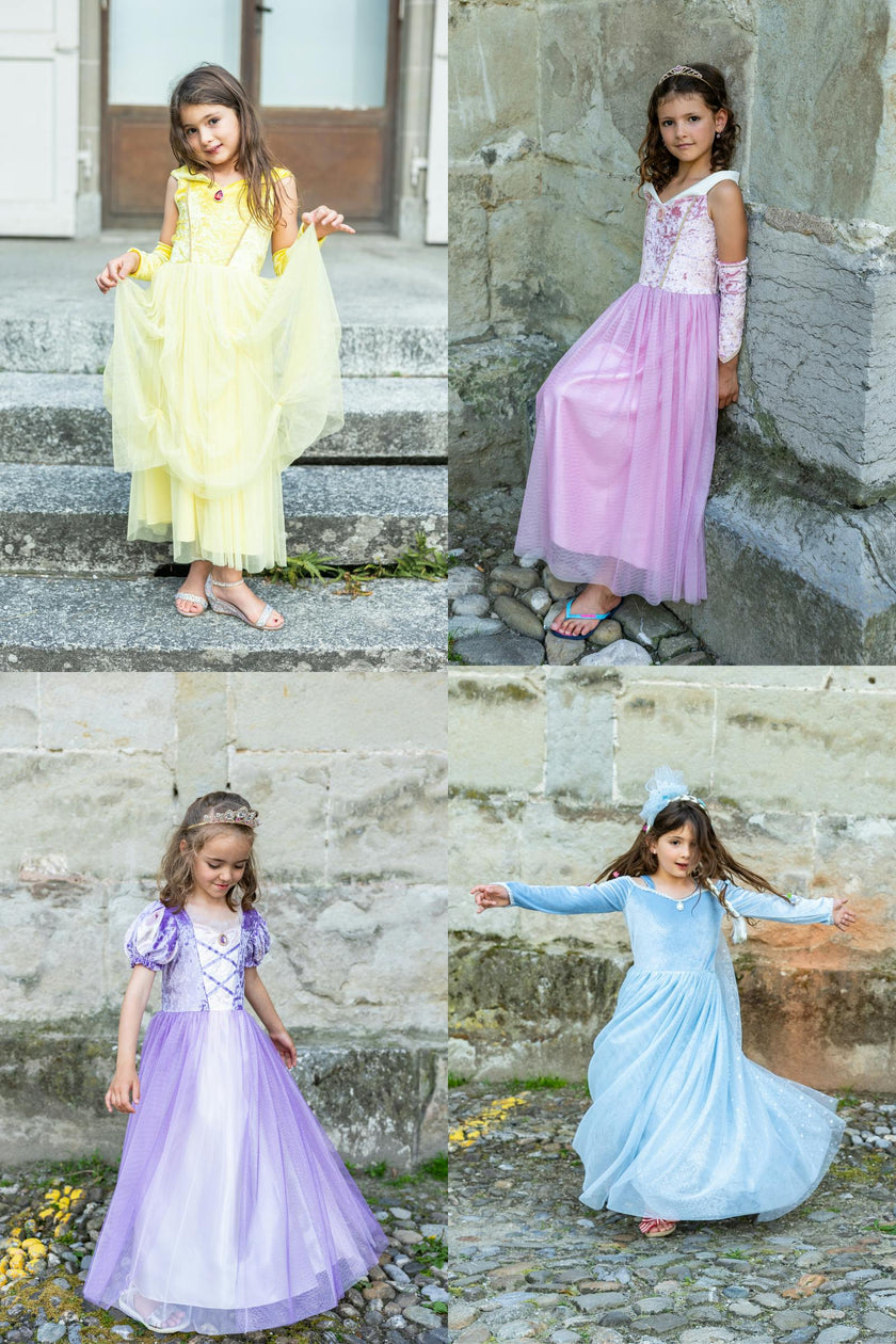 The Velvety Soft Deluxe Princess Gowns 4pc Bundle