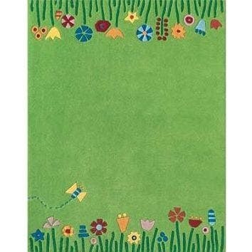 Kids Meadow Rug, Green