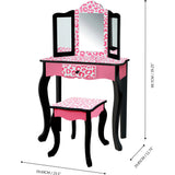 Teamson Kids Wooden Leopard 2-pc. Vanity Set