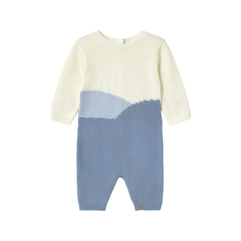 Newborn knitted romper