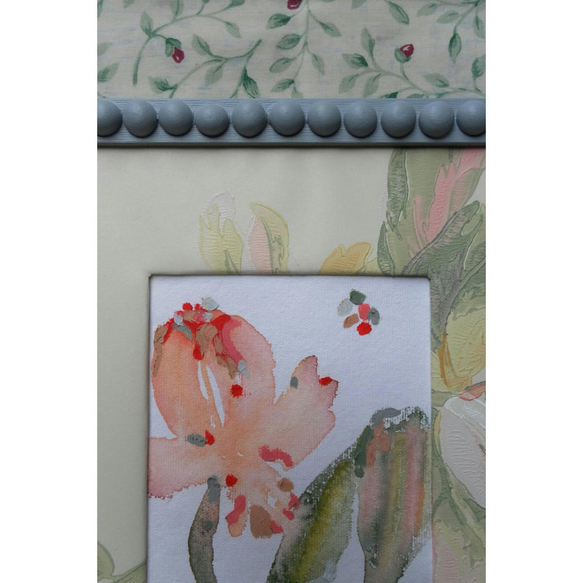 Slow Seeds No. 10 – Original Watercolor & Oil Pastel Painting