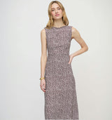 The Sloane Dress - Chocolate Ditsy Thistle