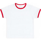 White T-Shirt With Tipping