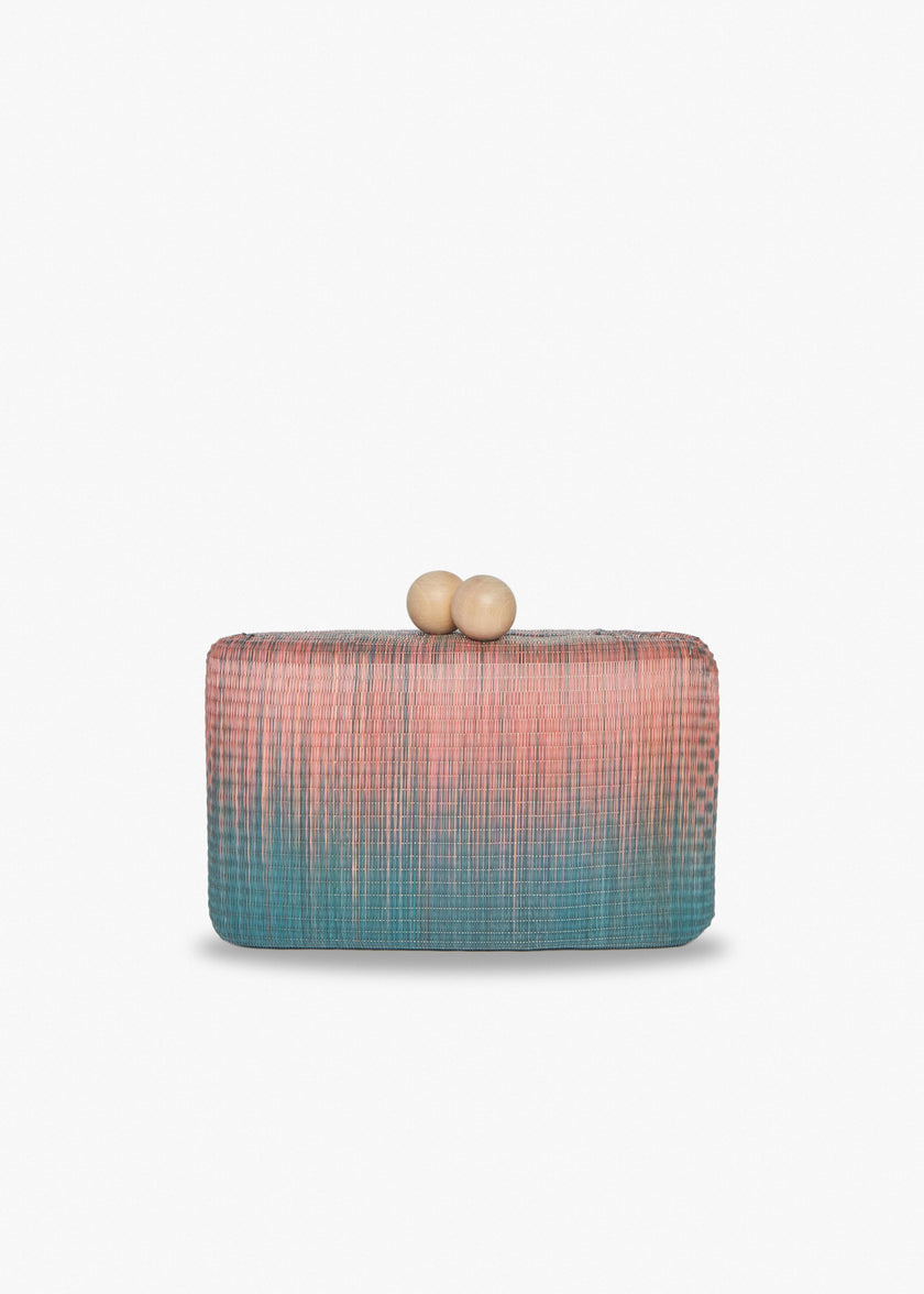 Akna Clutch, Pink Ombre