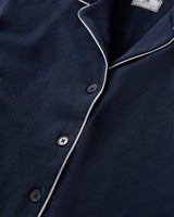 The Margaux Pima Pajama Set in Navy