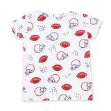 Touchdown Time - Short Sleeve Loungewear Set