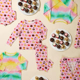 Womens Short Bamboo PJ Set - Pink Cupcakes