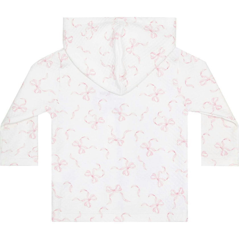 Charming Bows Print Jacquard Jacket