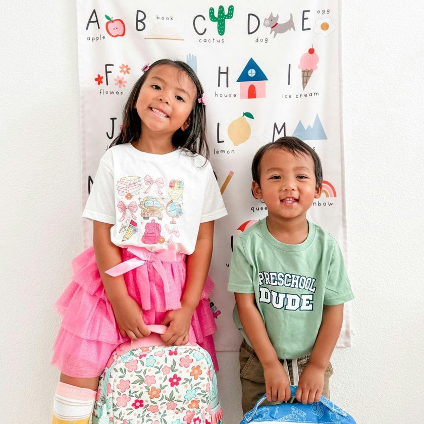 Coquette School Doodle Short Sleeve T-Shirt