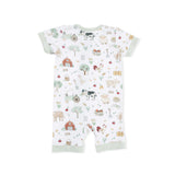 Cute Farm Animals Uni - Shortie 2 Way Zipper Romper