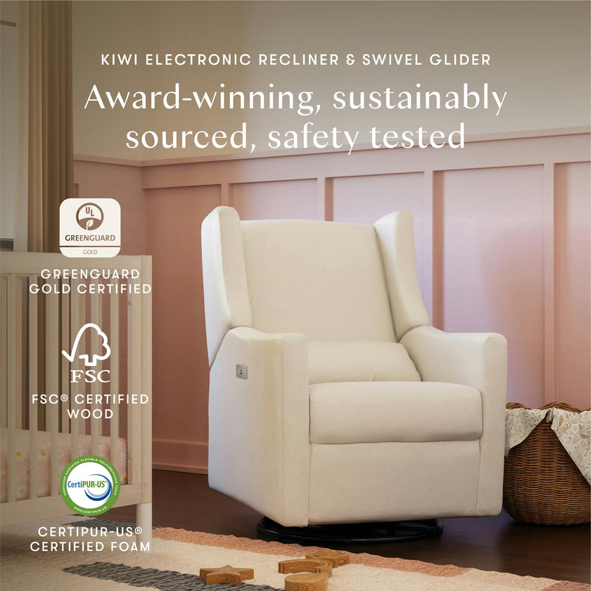 Kiwi Electronic Recliner and Swivel Glider with USB port