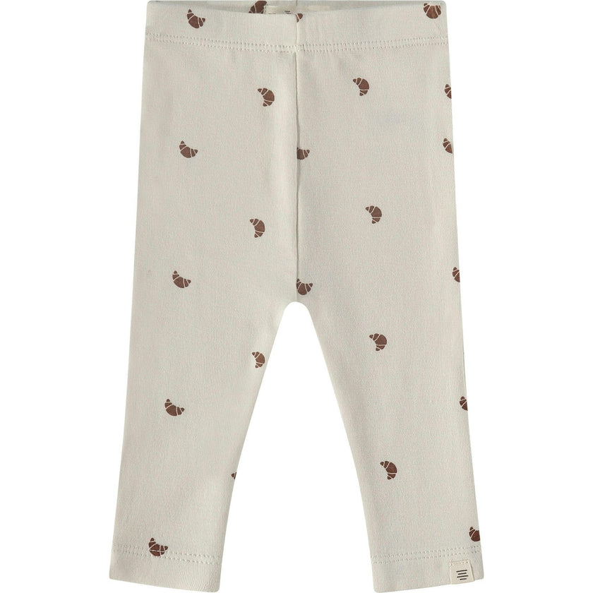 Croissant Print Straight Fit Leggings