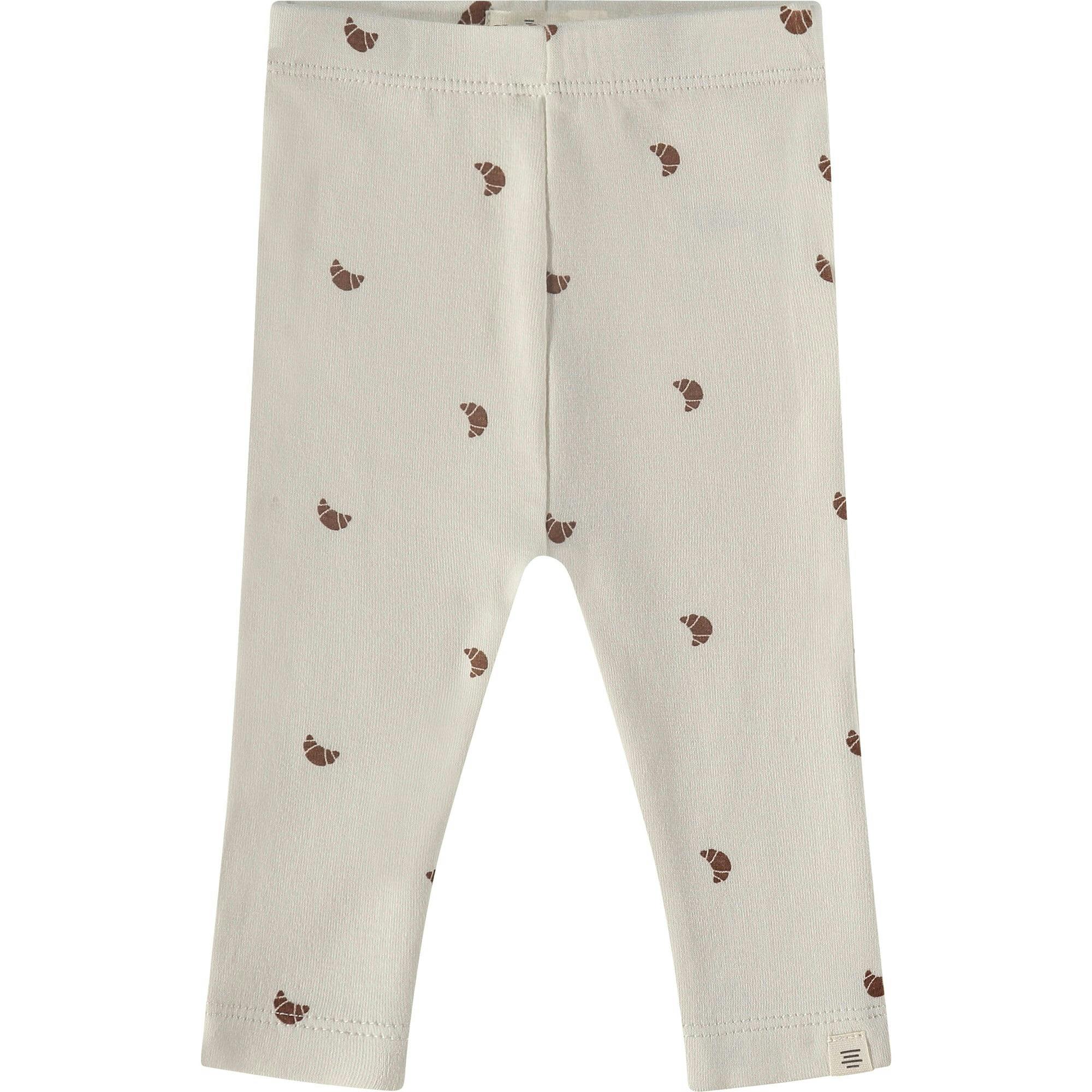Croissant Print Straight Fit Leggings