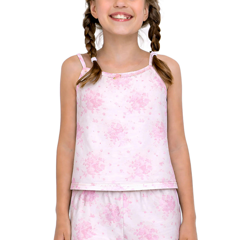 Floral Print Cami Jersey Set