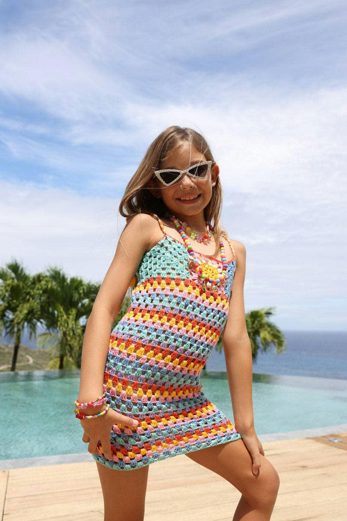 Sunshine Mood Crochet Dress