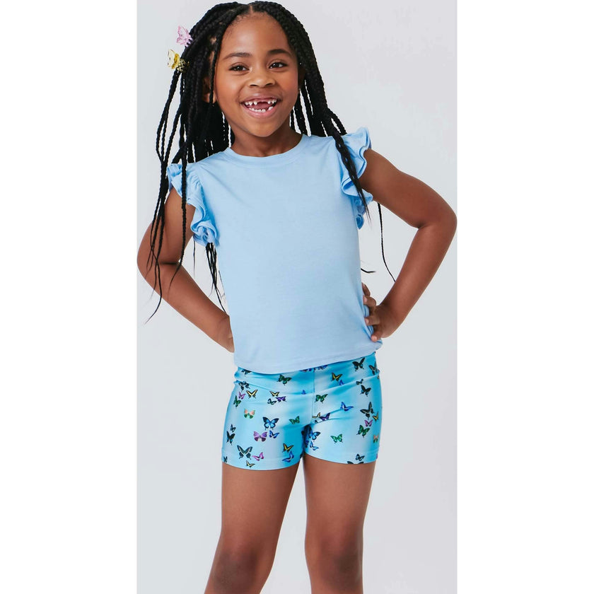 Girls Ruffle Crop Top