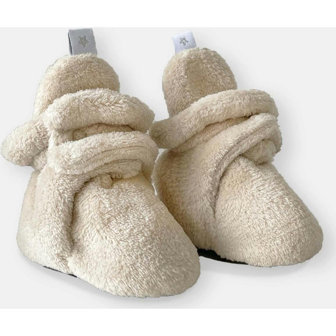 Plush Baby Booties With Anti-Slip Grip Soles