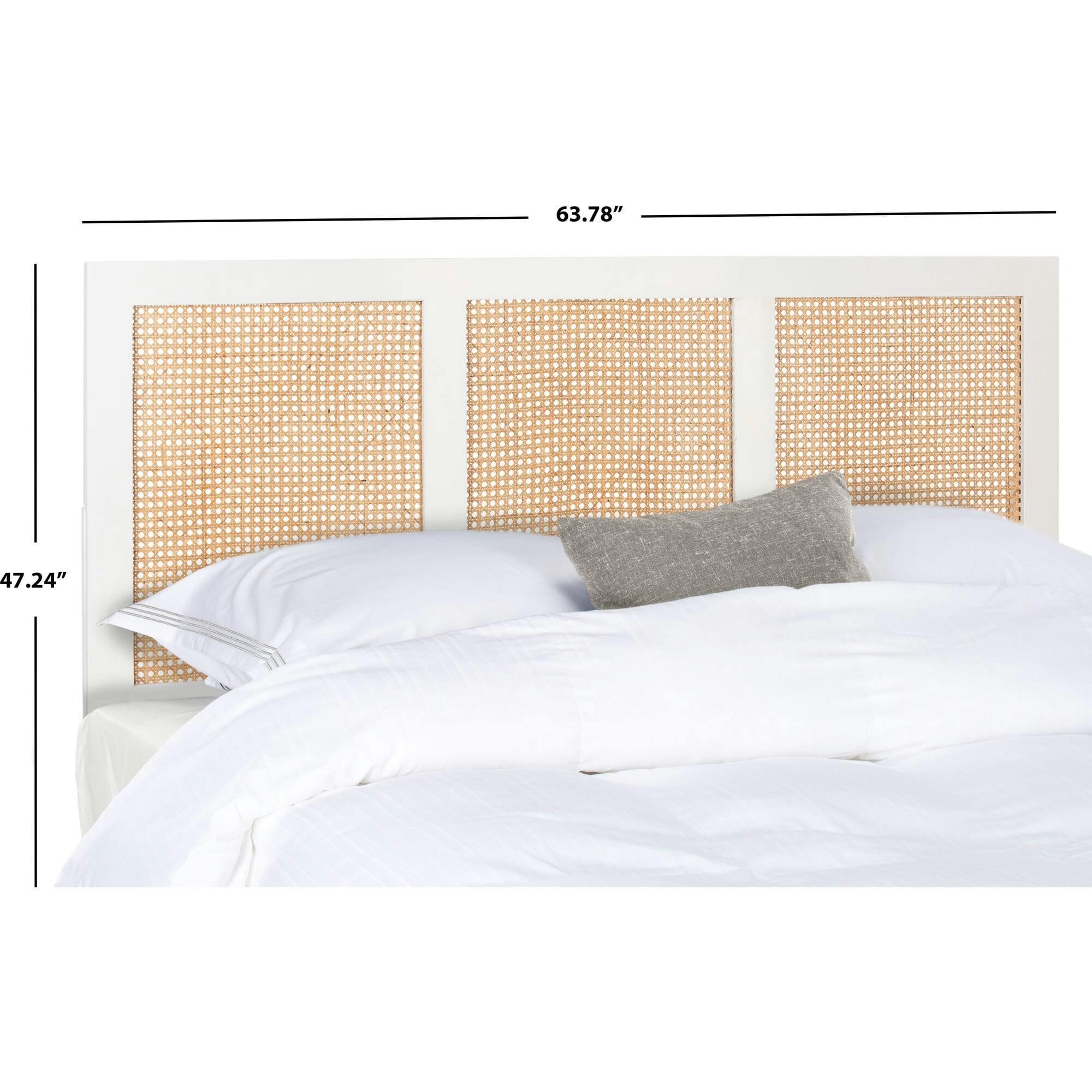 Vienna Cane Headboard, White