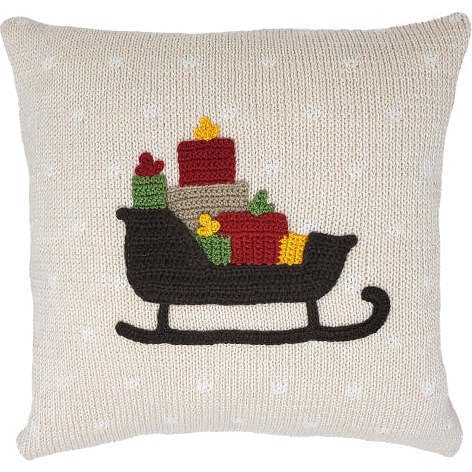 Holiday Sleigh Pillow